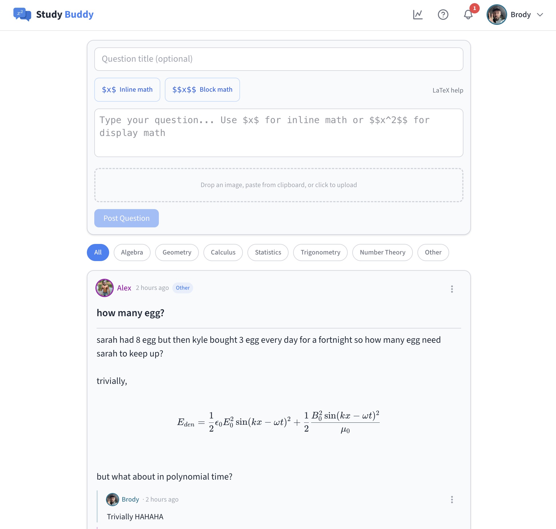 Screenshot of homepage